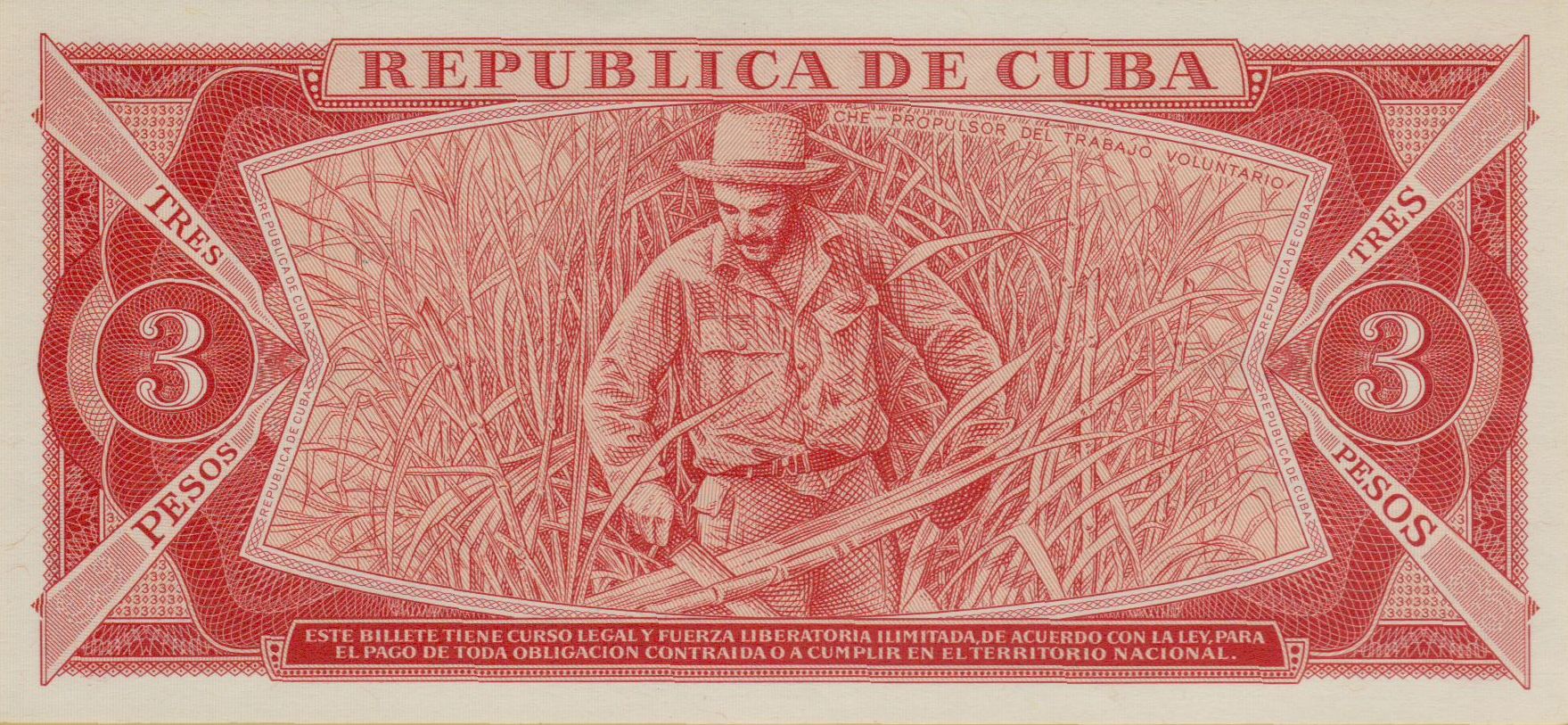 Cuba 3 1989 UNC P-107/b